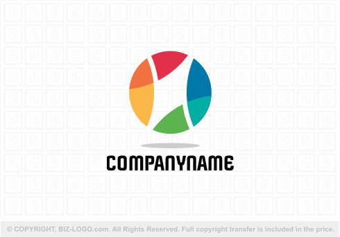 Logo 9376: Colorful Abstract Shaped Logo